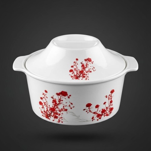 10'' modern cover bowl with lid-ass