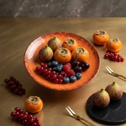 Guava Round plate-Assorted 21.5